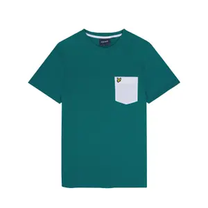 T-Shirt mit kontrastierender Tasche Lyle & Scott image-0