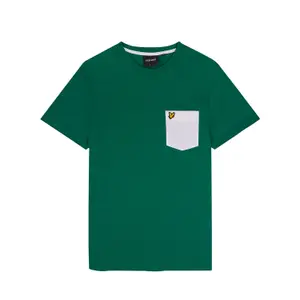 T-Shirt mit kontrastierender Tasche Lyle & Scott image-1