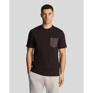 T-Shirt mit kontrastierender Tasche Lyle & Scott image-1