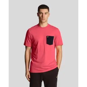 T-Shirt mit kontrastierender Tasche Lyle & Scott image-1