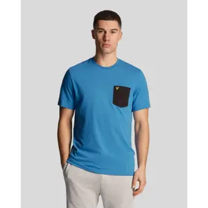 T-Shirt mit kontrastierender Tasche Lyle & Scott image-1