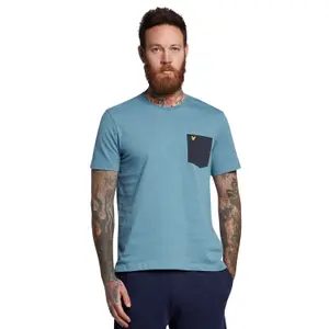 Kontrasztos zsebes póló Lyle & Scott image-1