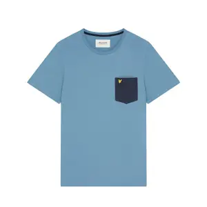 Kontrasztos zsebes póló Lyle & Scott image-0