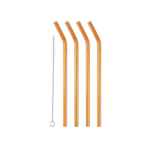 Strohhalm mit Bogen Lyngby Glas (x4) image-0