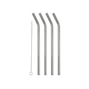 Strohhalm mit Bogen Lyngby Glas (x4) image-0