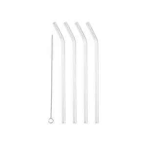 Strohhalm mit Bogen Lyngby Glas (x4) image-0