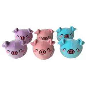 Children's plush toy Lyo Japan Bag Piggy (x6) image-1