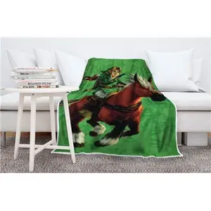 Coperta in sherpa Lyo Nintendo - Zelda Link Epona image-1