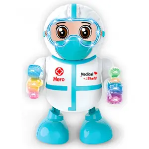 Robot dance with light and sound LZCZ Doctor Movientos 18 cm image-0