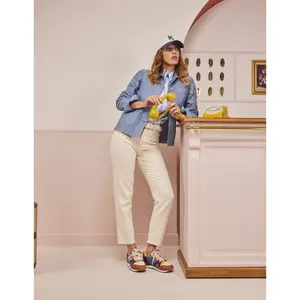 Baskets vegan et velours femme M.Moustache Andrée-Suède image-2