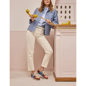 Baskets vegan et velours femme M.Moustache Andrée-Suède image-3