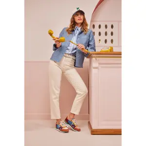 Baskets vegan et velours femme M.Moustache Andrée-Suède image-6