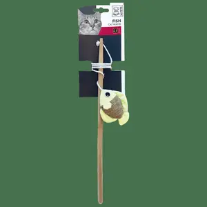 Cana de pesca para gatos - peixe M-Pets image-0