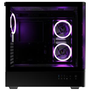 Boîtier PC ARGB - MT/Sans Alim/ATX M.RED BlackBird image-1