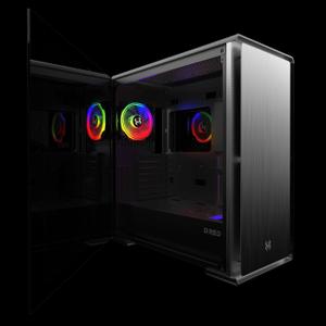 Boîtier PC sans alimentation M.RED Ion Glass - MT/Sans Alim/E-ATX image-1