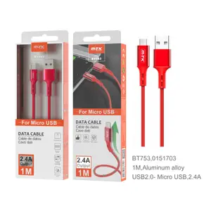 Câble USB-A/Micro USB aluminium 2 A M.TK Micro USB