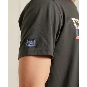 Gerades T-Shirt mit Muster Superdry Frontier image-2