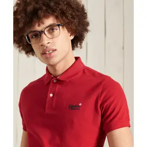 Camisa pólo clássica em piqué de algodão orgânico Superdry image-2