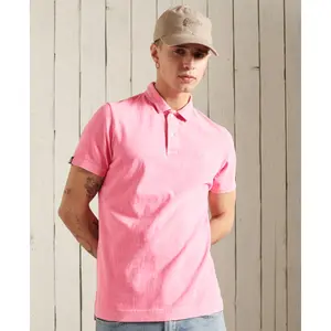 Camisa pólo em camisa de algodão orgânico Superdry LA Beach image-0