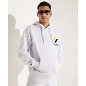 Sudadera con capucha y logotipo aplicado de estilo deportivo Superdry image-0
