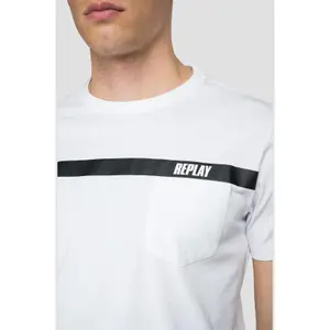 Bedrucktes T-Shirt mit Rundhalsausschnitt Replay image-3