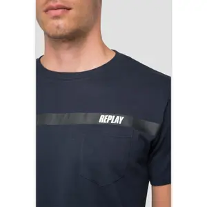 Printed crew neck t-shirt Replay image-3