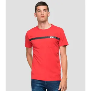 Printed crew neck t-shirt Replay image-0