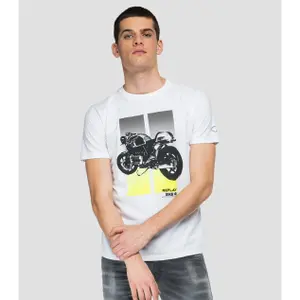 Bedrucktes T-Shirt mit Rundhalsausschnitt Replay bike r image-1