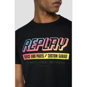 Bedrucktes T-shirt Replay the motorcycle enthusiast image-3
