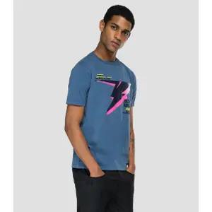 Printed T-shirt Replay 1981 racing garage image-2