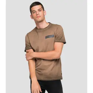 Jersey-T-Shirt mit Aufdruck Replay image-0