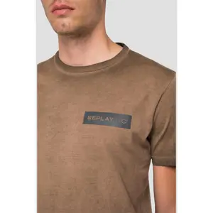 Jersey-T-Shirt mit Aufdruck Replay image-3