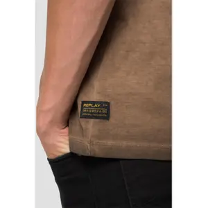 Jersey-T-Shirt mit Aufdruck Replay image-4