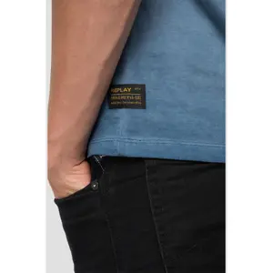 Jersey-T-Shirt mit Aufdruck Replay image-4
