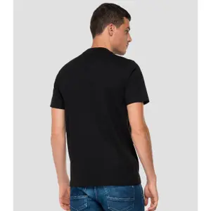 Puur katoenen T-shirt met ronde hals Replay image-2