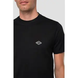 Puur katoenen T-shirt met ronde hals Replay image-3