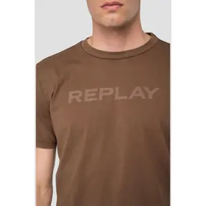 T-Shirt aus Bio-Baumwoll-Jersey Replay image-4