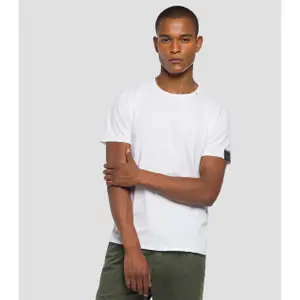 T-Shirt aus Baumwolle im Rohschnitt Replay image-0