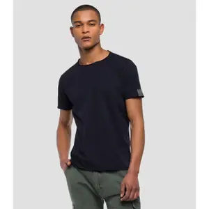 T-Shirt aus Baumwolle im Rohschnitt Replay image-0
