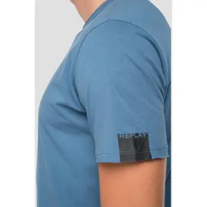 Cotton raw cut t-shirt Replay image-4