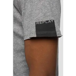 Cotton raw cut t-shirt Replay image-4