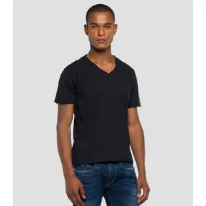 V-neck raw cut T-shirt Replay image-0