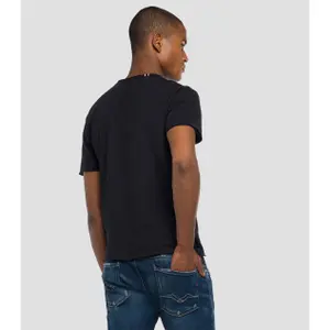 V-neck raw cut T-shirt Replay image-1