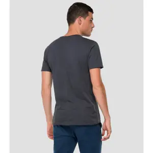 T-shirt met V-hals en ruwe snit Replay image-1