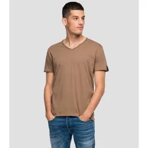 V-neck raw cut T-shirt Replay image-0