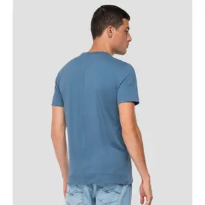 T-Shirt mit V-Ausschnitt im Rohschnitt Replay image-1