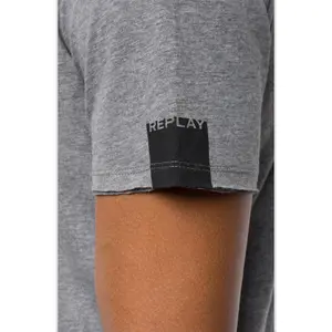 V-neck raw cut T-shirt Replay image-3
