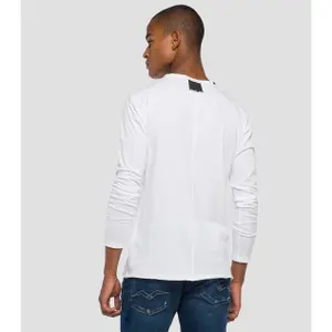 Langärmeliges T-Shirt im Rohschnitt Replay image-2