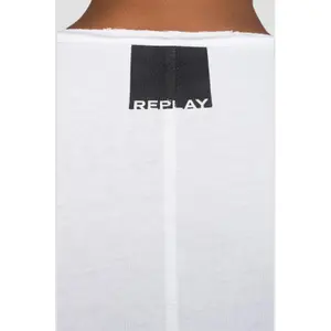 Langärmeliges T-Shirt im Rohschnitt Replay image-4