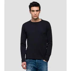 Long sleeve raw cut t-shirt Replay image-0